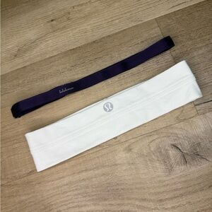 Lululemon Athletica Purple and White Workout Headbands